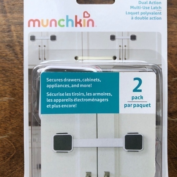 MUNCHKIN Xtraguard Dual Action Multi Use Latches Safety Baby Toddler - Picture 4 of 5